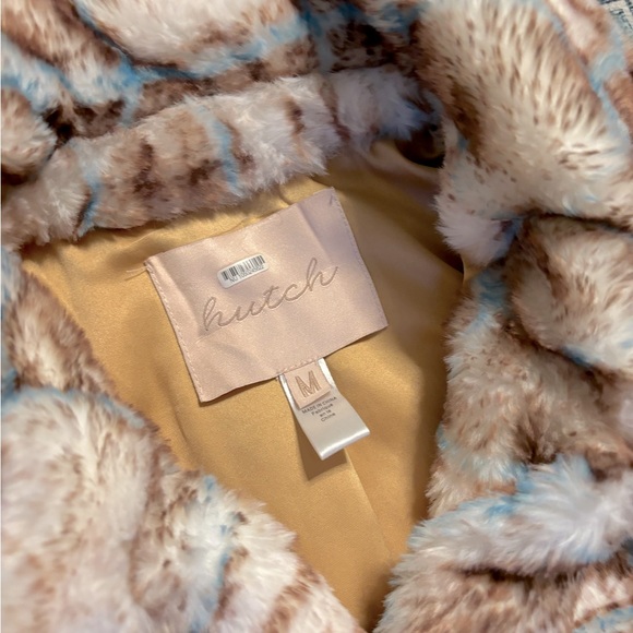 💎RARE💎🆕ANTHROPOLOGIE Brand HUTCH, Faux Fur Shacket, Size Medium - Picture 7 of 11